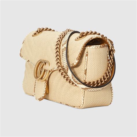 gucci straw mini bag|Gucci raffia bags.